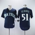 Seattle Mariners #51 Ichiro dark blue mlb jerseys