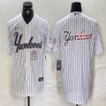 Nike New York Yankees blank white MLB baseball Jersey Joint name -BD 04