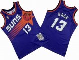 Phoenix Suns #13 Steve Nash Purple throwback nba basketball jersey-XD