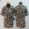 Youth Philadelphia Eagles #11 Carson Wentz Nike Camo color Rush Limited Jersey-BD