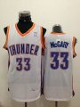 Oklahoma Thunder #33 Mitch McGary white nba basketball jerseys