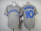 Toronto Blue Jays #10 Edwin Encarnacion gray MLB Jerseys