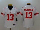 Women New York Giants #13 Odell Beckham Jr Nike white Color Rush Limited Jersey