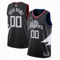 Customized Los Angeles Clippers black basketball jerseys