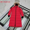 Women Canada Goose Down Chilliwack Bomber Hooded Warm Coat Fur Windbreaker parka 22-red