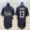 Nike Oakland Raiders #13 Hunter Renfrow black baseball jerseys Joint name-BD 01