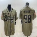 Nike Oakland Raiders #98 Crosby Salute to Service Retired Limited Jersey Joint name-BD