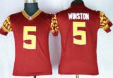 Youth Florida State Seminoles Jameis Winston 5 Limit NCAA Football Jerseys - Maroon