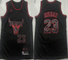 Nike Chicago Bulls #23 Michael Jordan black nba basketball jerseys -XD 001