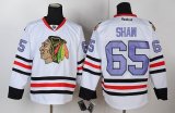 Reebok Chicago Blackhawks SHAW 65 white purple nhl jerseys