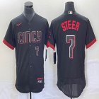 Nike Cincinnati Reds #7 Steer black Flexbase Authentic Collection Jersey-BD