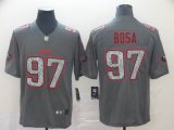 Nike 49ers #97 Nick Bosa nike gray fashion Color Rush Limited Jersey