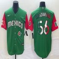 2023 World Cup Mexico #56 Randy Arozarena green red majestic baseball jerseys 13