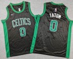 Youth Boston Celtics #0 Jayson Tatum black nba basketball jerseys