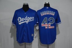 New Los Angeles Dodgers #42 Jackie Robinson Blue Stitched Baseball Jersey