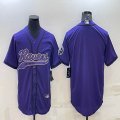 Nike Baltimore Ravens blank purple baseball jerseys Joint name-BD