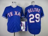 Texas Rangers #29 Adrian Beltre Blue MLB signature Jerseys