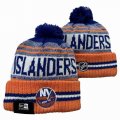 2024 New York Islanders orange blue white NHL Sports Cuffed Knit Hats