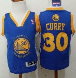 Golden State Warriors #30 Stephen Curry blue nba children jersey