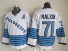 Pittsburgh Penguins 71# Evgeni Malkin white blue Jerseys A patch