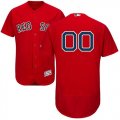 Custom Boston Red Sox red Flexbase Authentic Collection Jersey