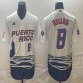 Puerto Rico #9 Baseball #8 Rosario White 2023 World Baseball Classic Replica Player Jersey 02