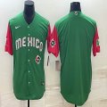 2023 World Cup Mexico blank green majestic baseball jerseys 03