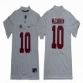 Alabama Crimson Tide #10 AJ McCarron white College Football Limited Jersey