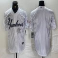 Nike New York Yankees blank white MLB baseball Jersey Joint name -BD 02