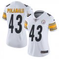 Women Pittsburgh Steelers #43 Troy Polamalu Nike white Color Rush Limited Jersey