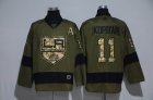 Adidas Los Angeles Kings #11 Anze Kopitar green hockey jersey