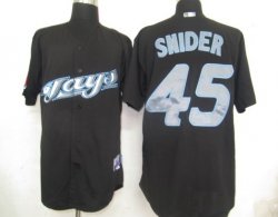 Toronto Blue Jays 45 Snider Black MLB Jerseys