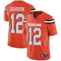 Cleveland Browns #12 Josh Gordon orange Nike Color Rush Limited Jerseys