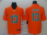 Nike Miami Dolphins #13 Dan Marino orange Color Rush Limited Jersey Inverted version