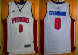 Detroit Pistons #0 Andre Drummond white nba basketball jersyes