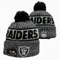 2024 Oakland Raiders black gray NFL Sports Cuffed Knit Hats