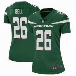 Women Nike New York Jets #26 Le Veon Bell green Color Rush Limited Jersey-BD