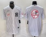 Nike New York Yankees blank white MLB baseball Jersey Joint name -BD 08