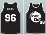 Tournament Shoot Out #96 Birdie Black Stitched Basketball Jersey