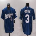 Nike Dodgers #3 Chris Taylor blue majestic baseball Jerseys-BD 03