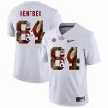 Custom Alabama Crimson Tide #84 Hale Hentges white fashion college football jersey