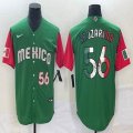 2023 World Cup Mexico #56 Randy Arozarena green red majestic baseball jerseys 05