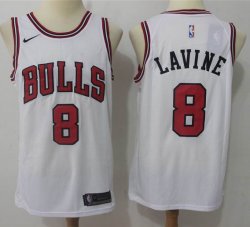 Nike NBA Chicago Bulls #8 Zach Lavine White NBA Basketball Jersey (1)