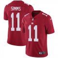 New York Giants #11 Phil Simms Nike red Color Rush Limited Jersey