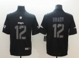 Nike Patriots #12 Tom Brady black Color Rush Limited Jerseys