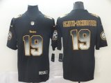 Pittsburgh Steelers #19 Smith-Schuster Nike black Color Rush Limited Jersey Fireworks version