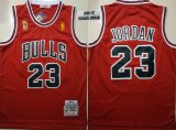 Chicago Bulls #23 Michael Jordan red throwback nba basketball Jersey-LT