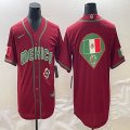 2023 World Cup Mexico red blank majestic baseball jerseys 09