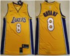 Nike Los Angeless Lakers 8 Kobe Bryant Yellow NBA Jersey-HL