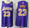 Nike Los Angeles Lakers #23 Anthony Davis purple NBA jerseys-S8